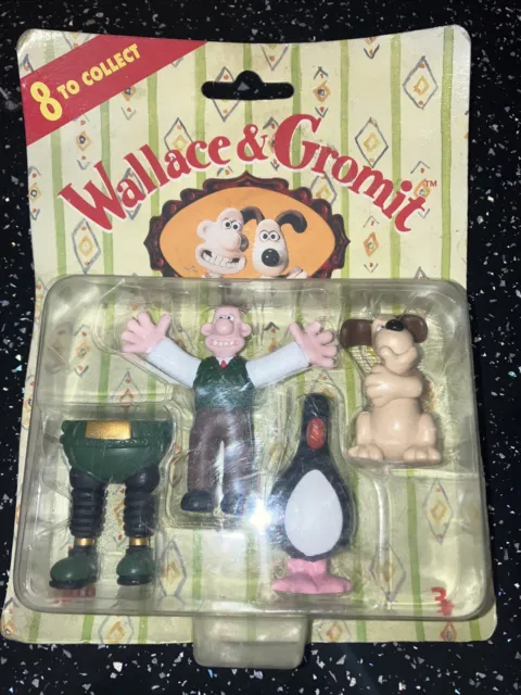 Wallace & Gromit Mini Figures The Wrong Trouser- Vivid Imaginations 1989 boxed