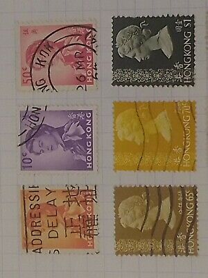 Hong Kong lot de 10 timbres classiques 1862-1921. 