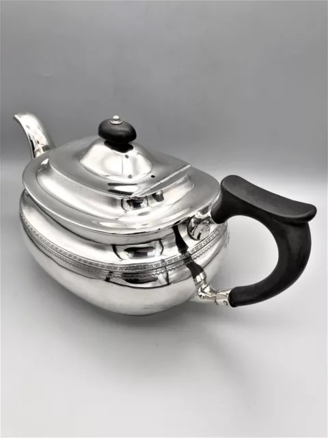 Teiera George V Argento Sterling, Orafi E Argentieri Co, Londra, 1913