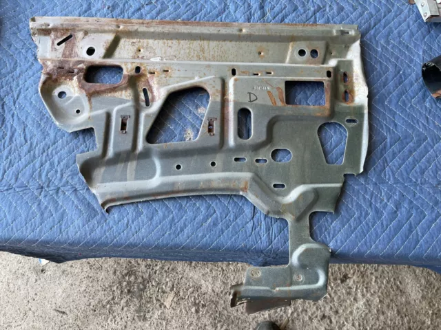 1969 dodge charger left quarter window replacement metal mounting area b-body 69