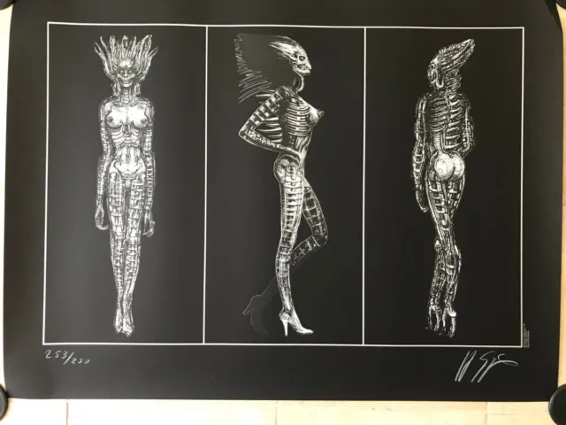 SIL from Species original litho by H.R. GIGER  signed edn of 253/290 (discount)