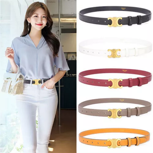 Ladies Waist Alloy Women Jeans Belts Leather Buckle Waistband NEW trousers Belt