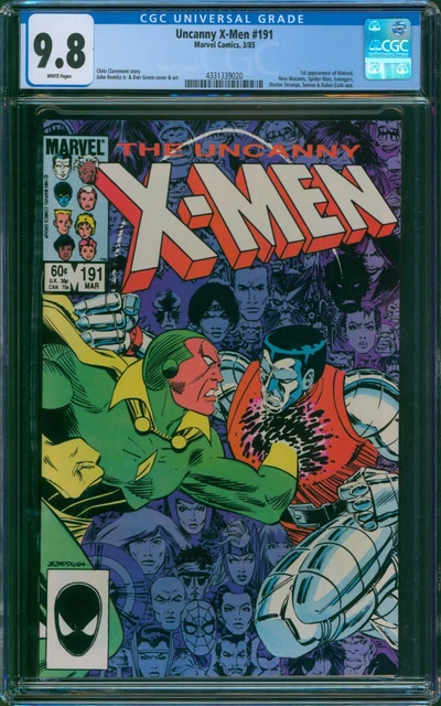 Uncanny X-Men #191 CGC 9.8 NM/MT Wp 1st Nimrod Appearance Key Marvel Comics 1985