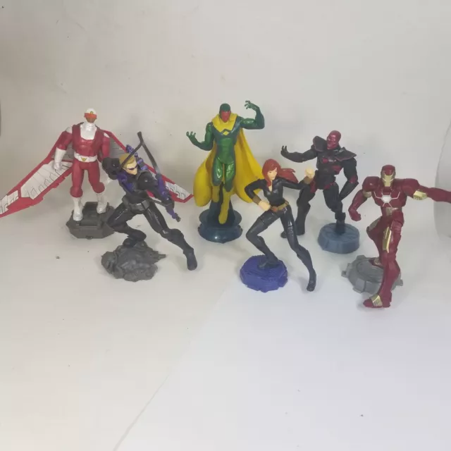 Disney PLAYMATION Marvel Avengers Smart Figure 6 Pc Lot - Interactive Game