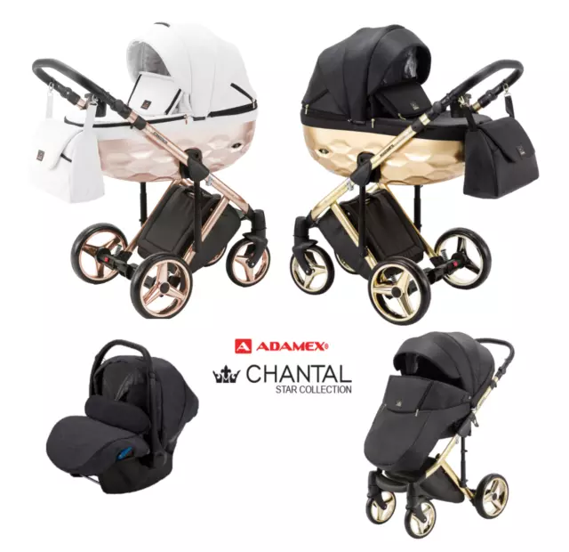 BABY STROLLER 3IN1 Adamex Chantal Star Collection Star 6 colours