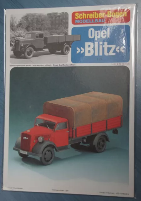 Schreiber Bogen 72486 - Opel Blitz , 1:24