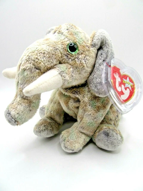 TY BEANIE BABY Pounds Grey Elephant Mint Condition Retired