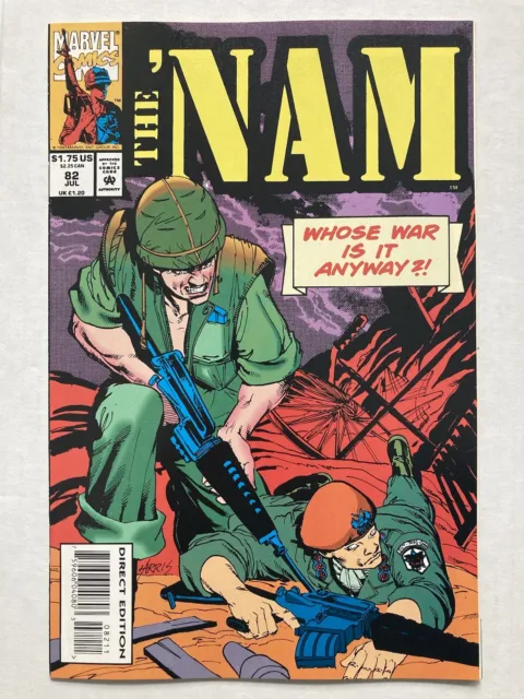 The 'Nam #82 Marvel 1993 Vietnam War Low Print Nm+ Sharp Hi Grade Original Owner