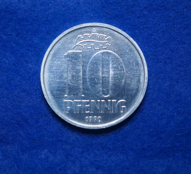 DDR, 10 Pfennig 1990 A