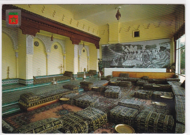 Carte Postale Couleur Cpsm Maroc Fes Hotel Zalach Salle Arabe