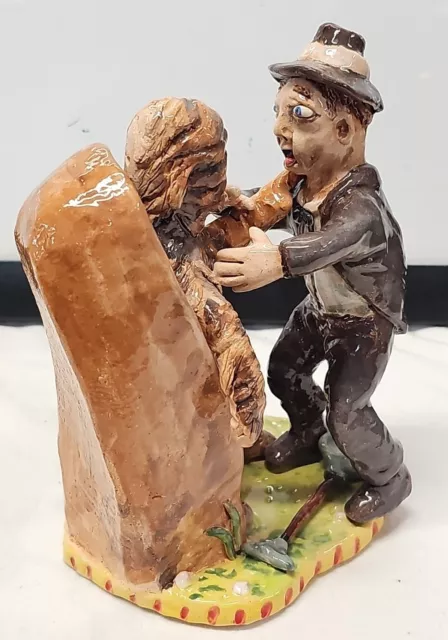 Stacy Lambert Indigenous Southern Folk Art Pottery MUMMY & GRAVE ROBBER-DIGGER