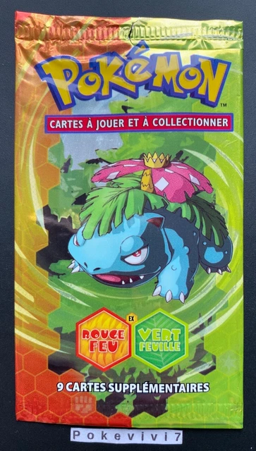 BOOSTER Bloc EX Pokemon ROUGE FEU VERT FEUILLE Vide / Empty / Open / NO CARDS !
