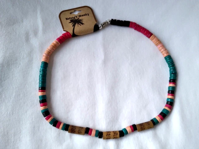 Ethnic Tribal Rasta Surfer Choker Beach  Necklace Unisex 18" Gift US Seller New