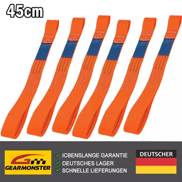 6x Motorrad Spanngurte Zurrgurte Gurtschlaufen Doppelschlaufe 2T Bike Spanngurt