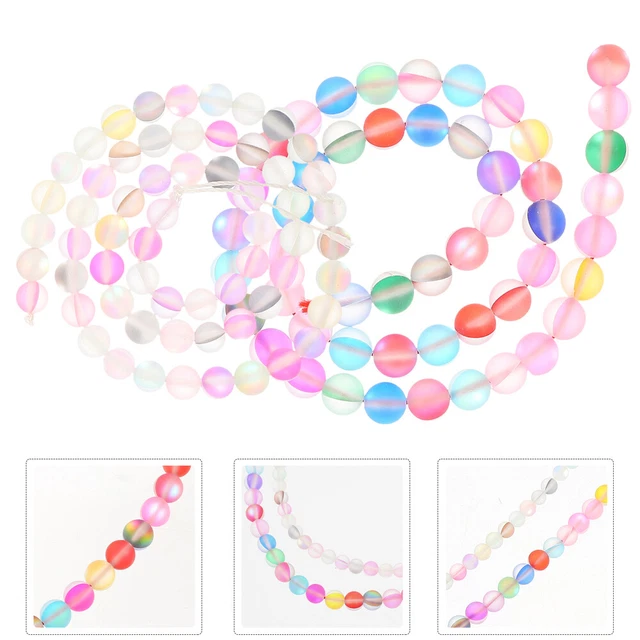 2 cordes bijoux en cristal perles en verre Bracelets artisanat Perles