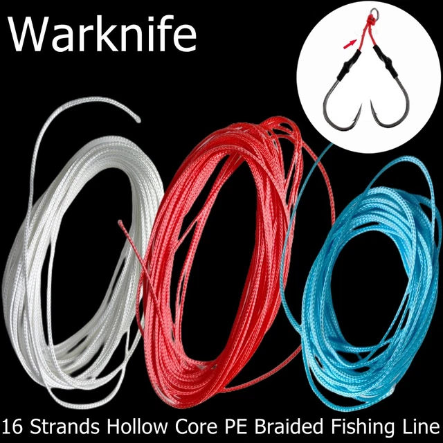 Warknife 10m/lot 16 Strands PE Braid Fishing Line Super Strong Hollow Core Rope