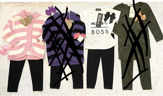 CARIGAN LAVORATO A MAGLIA DA 2 ANNI BAMBINA SET 2 PZ CON FIOCCHI ROSA MINI BOSS LEGGI 2 set