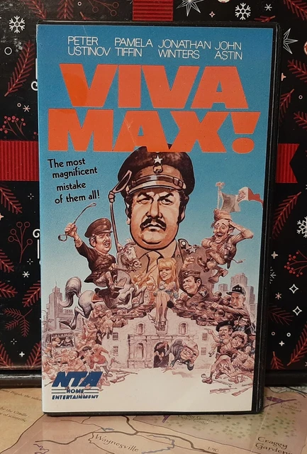 Viva Max! (Vhs, 1983) Jonathan Winters  Peter Ustinov  John Astin  Pamela Tiffin