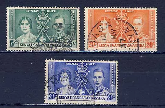 1937-Coronation-Kenya Uganda Tanganyika-Kut-Used