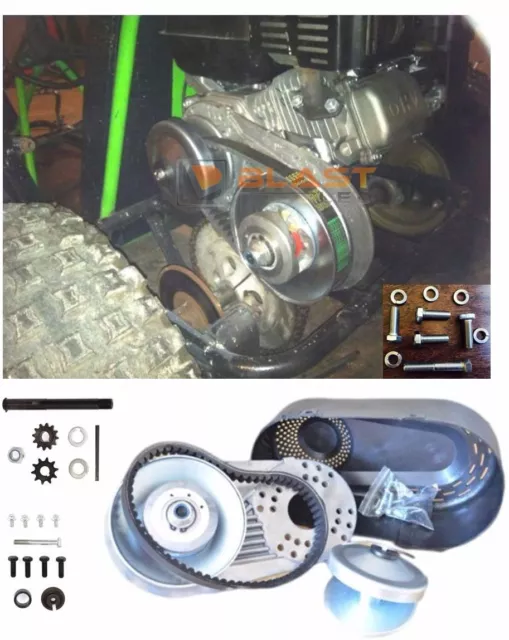 Predator 212CC GO Kart Torque Converter Clutch 3/4" #40 #41 AND #35 + BONUS BELT