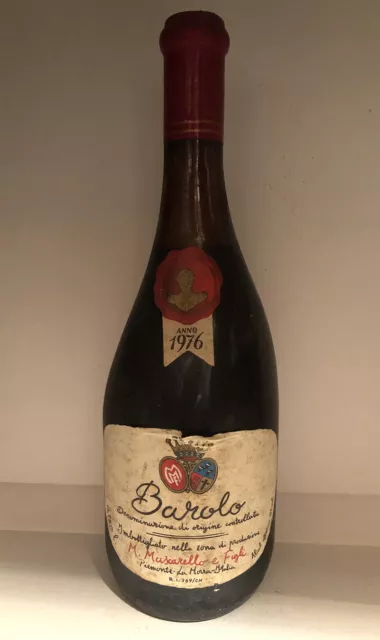 Vino BAROLO 1976 doc M. MASCARELLO & FIGLI, Piemonte LA MORRA Italia