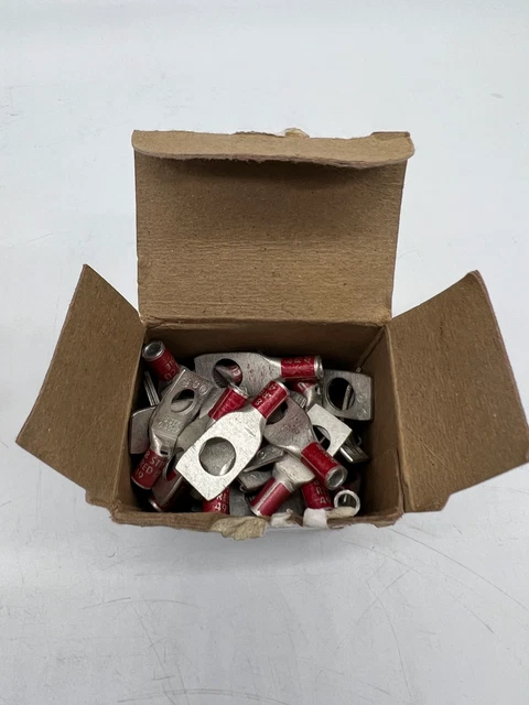 Burndy 50228Q YA8CL3BOX Compression Terminal, 8/0 AWG, *Box of (50)* (Open Box)