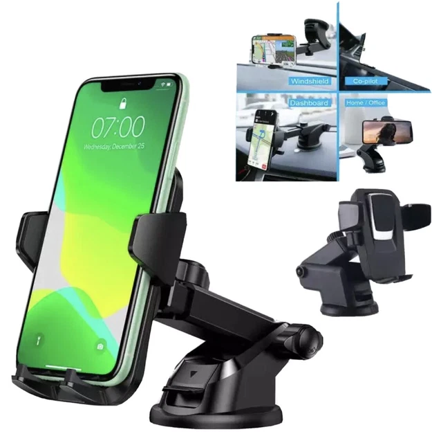 360° Universal Flexible Car Windscreen Holder Phone Mobile Mount GPS Suction Cup