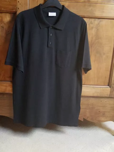 Polo  *Mazzoni -Homme -Taille XL - Noir -Manches courtes -Occasion  -Vintage TBE