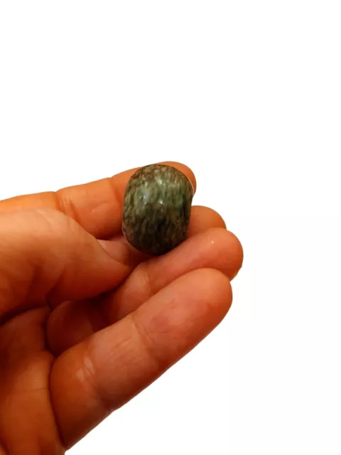 Pre-columbian Mayan Jade Bead 3