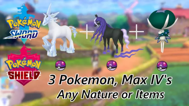 Pokemon Sword & Shield ⚔️ LEGENDARY SPECTRIER & GLASTRIER🔥6IV CROWN TUNDRA  DLC!