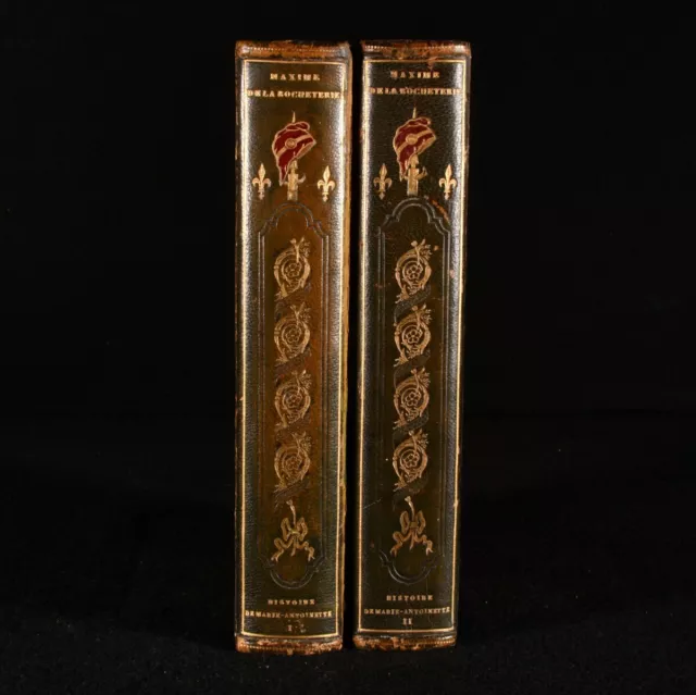 1890 2vol Histoire de Marie-Antoinette Maxime de la Rocheterie