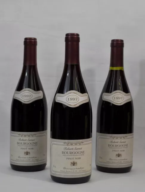 Vin- 3 Bouteilles  Bourgogne Pinot Noir - 1997