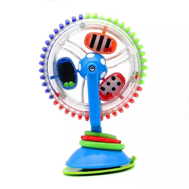 High Chair Baby Wheel Toy Baby Rotating Rattle with Suction Cup Newborn Activity