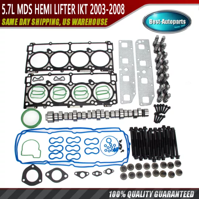 MDS CAMSHAFT KIT LIFTERS For 2003-2008 DODGE CHRYSLER JEEP RAM 1500 5.7 HEMI