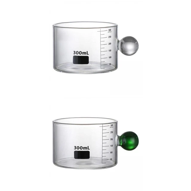 Lot de 2 Béchers de Tasse à Mesurer de Style Nordique Carafe Transparente pour