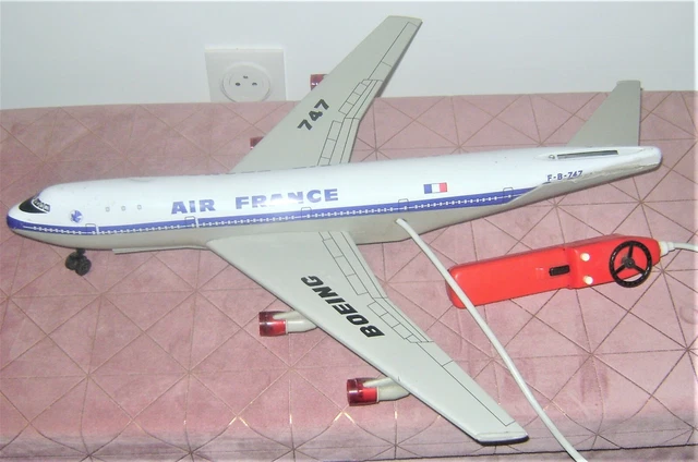 Avion Boeing 727 Joustra En Tôle - Boîte D'origine - Jouet Ancien