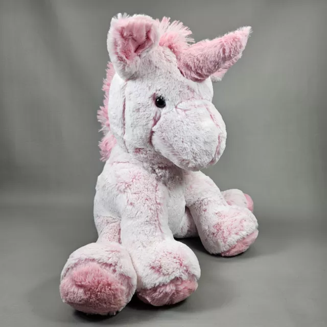 ASPYN GROVE Minky Unicorn Plush Handmade Stuffed Animal Toy Medium 14" Soft Pink