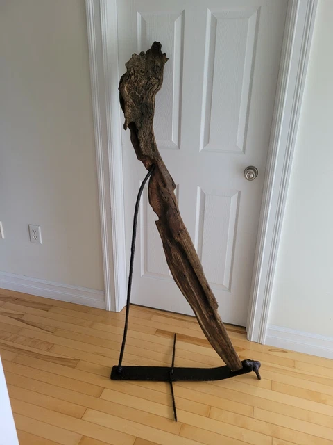 Antique 5ft Native Wooden Artifact with West Coast Orca. Dated 1907
