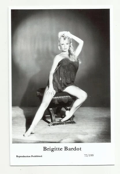 (Bx16) Brigitte Bardot Photo Card (72/199) Filmstar  Pin Up Glamour Girl