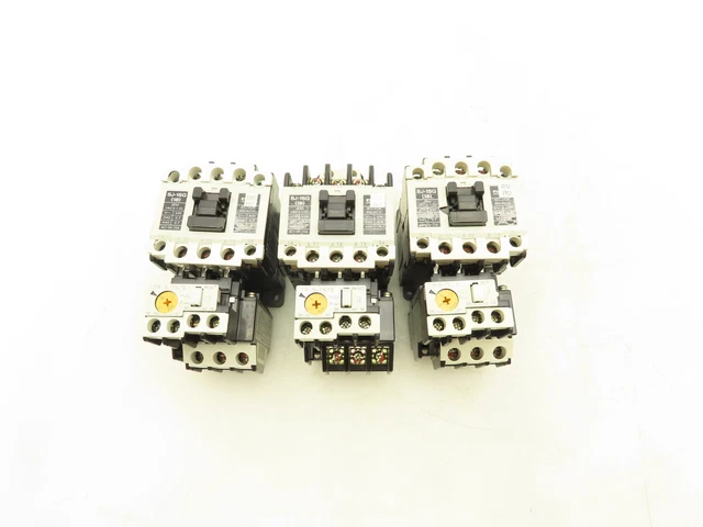 Fuji Electric SJ-1SG Magnetic Contactor Thermal Overload Relay 24V Coil Lot of 3