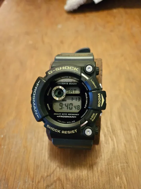Casio G-Shock Frogman Gw-200Tc Mens Divers Watch Pre Owned