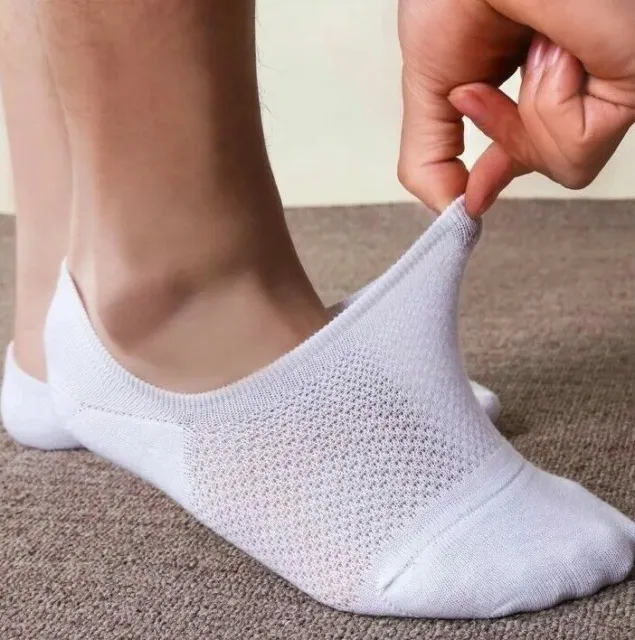 10Pack Men/Women Cotton Bamboo Socks No Show Ankle Low Cut Sport Nonslip Breathe