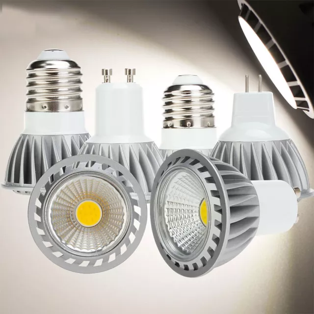 MR16 GU10 E27 15W Downlight Ultra Bright  Lamps LED COB Spotlight Bulbs