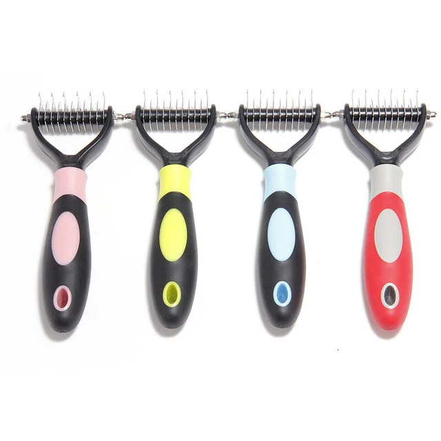 Dog Pet Cat Grooming Comb Brush Undercoat Rake Dematting Deshedding Trimmer 5