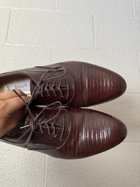Escarpins Vintage Bally Suisse Bellezza - Cuir Marron - Pointure 3,5 D (large) - Occasion