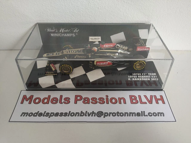 Miniature Lotus E21 – Kimi Raikkonen – Vainqueur GP Australie 2013 – 1/43 Minichamps