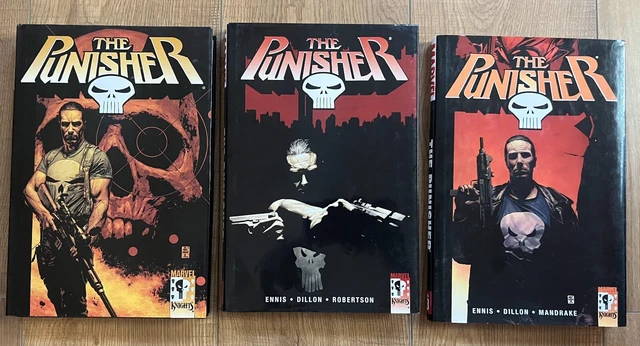 The Punisher, Marvel Knights, Deluxe Edition Hardcover, 1, 2, 3, Ennis, Dillon