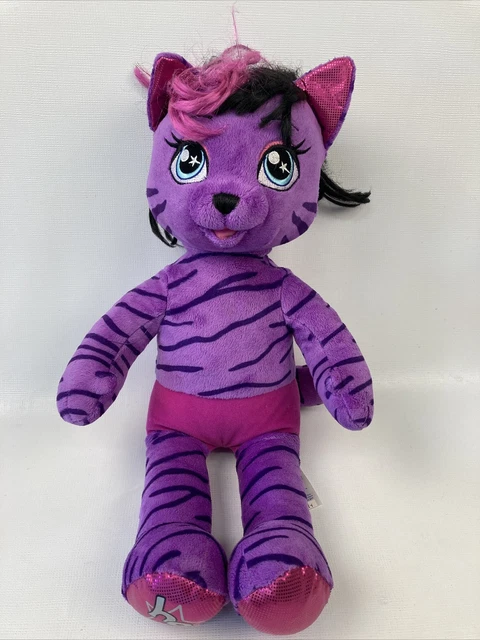 Build A Bear Honey Girls Teegan HG Purple Star 19” Plush Doll Tiger Toy Stuffed