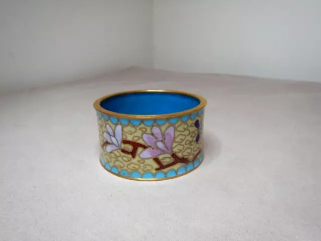 Old Chinese Cloisonne Napkin Serviette Ring      Cn2