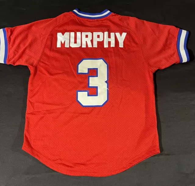 Mitchell & Ness Cooperstown Collection Atlanta Braves Murphy #3 Jersey Size 44 L